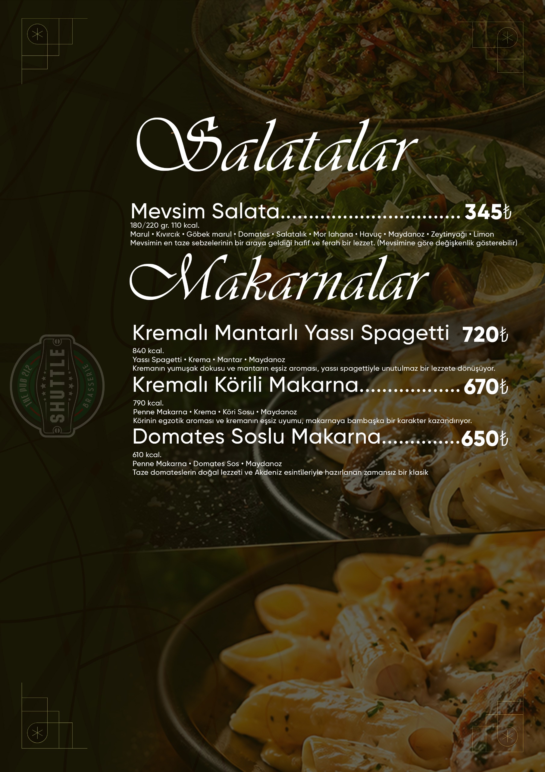 Menu Page