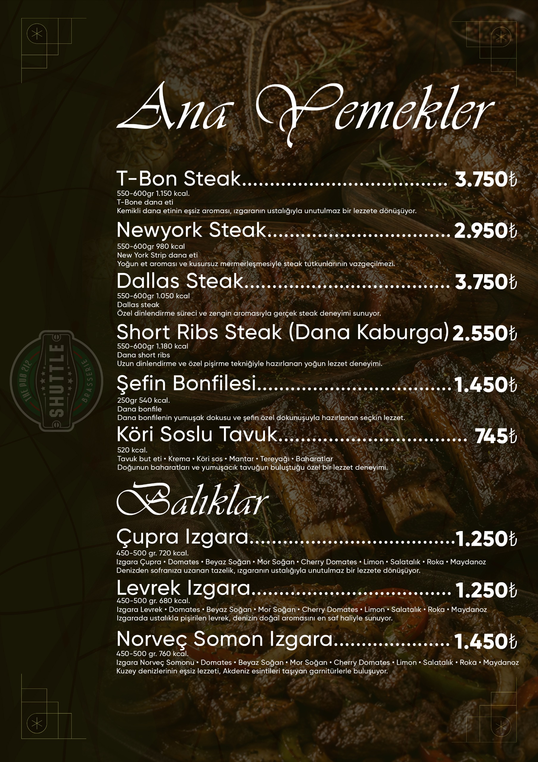 Menu Page